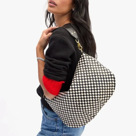 Clare V. Woven Check Moyen
Messenger Bag NEW - Picture 3 of 4